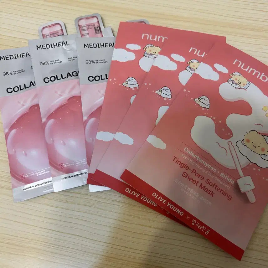 [BUNJANG] Mediheal Collagen Essence Mask Pack & NUMBUZIN No. 3 Softening Glow Pack Bundle / 메디힐 콜라겐 마스크팩, 넘버즈인 3번 팩