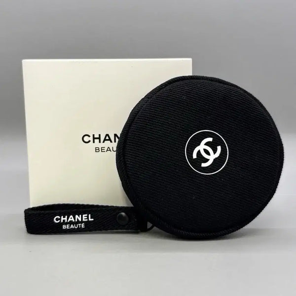 [BUNJANG] Chanel Beauty Black Round Mini Pouch Coin Wallet / 샤넬뷰티  블랙원형 미니파우치 동전지갑