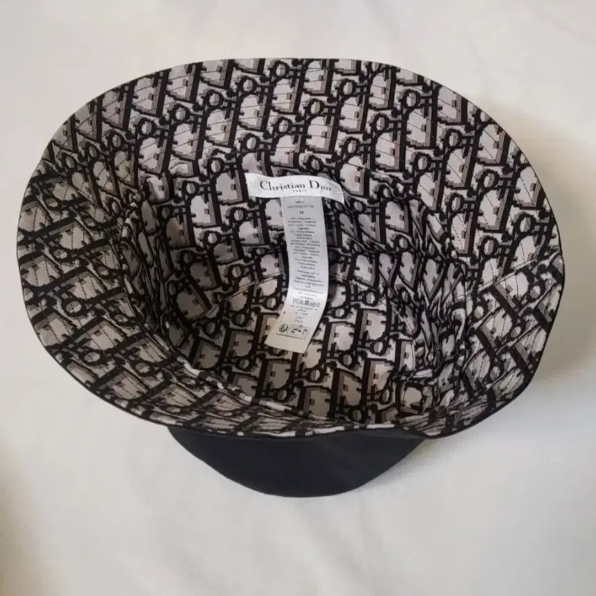 [BUNJANG] Dior Oblique 59 Fleece Teddy D Reversible Bucket Hat / 디올 오블리크 59 플리스 테디D 리버서블  버킷햇 모자 벙거지 남여공용
