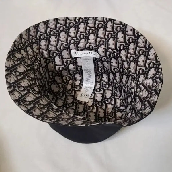 [BUNJANG] Dior Oblique 59 Fleece Teddy D Reversible Bucket Hat / 디올 오블리크 59 플리스 테디D 리버서블  버킷햇 모자 벙거지 남여공용