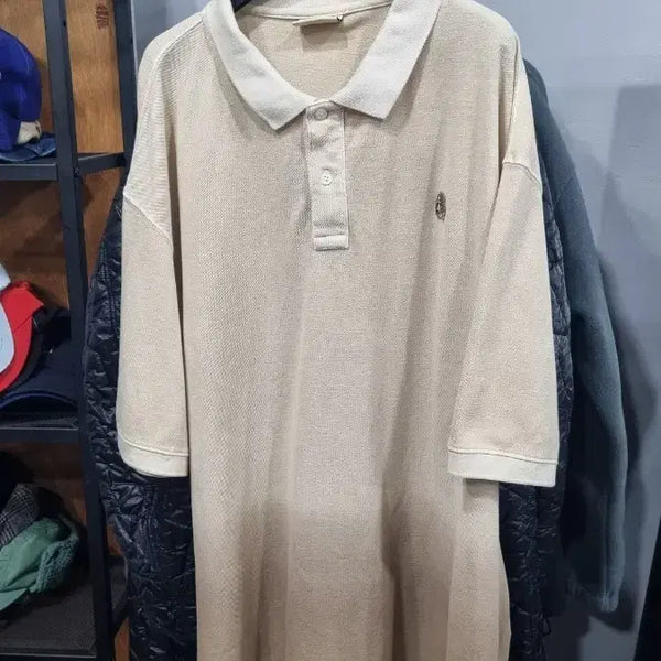 [BUNJANG] Hazzys Phiz Two-Tone Polo T-Shirt (Size 105-110) / hazzys phiz 개로고 투톤 pk티 105~110 상태좋음