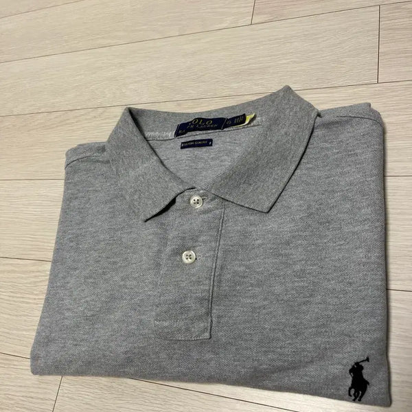 [BUNJANG] Polo Ralph Lauren Custom Slim Fit Mesh Polo Shirt - Gray XL / (정품)폴로 랄프로렌 메시 폴로 카라티 그레이 커스텀 슬림핏 XL