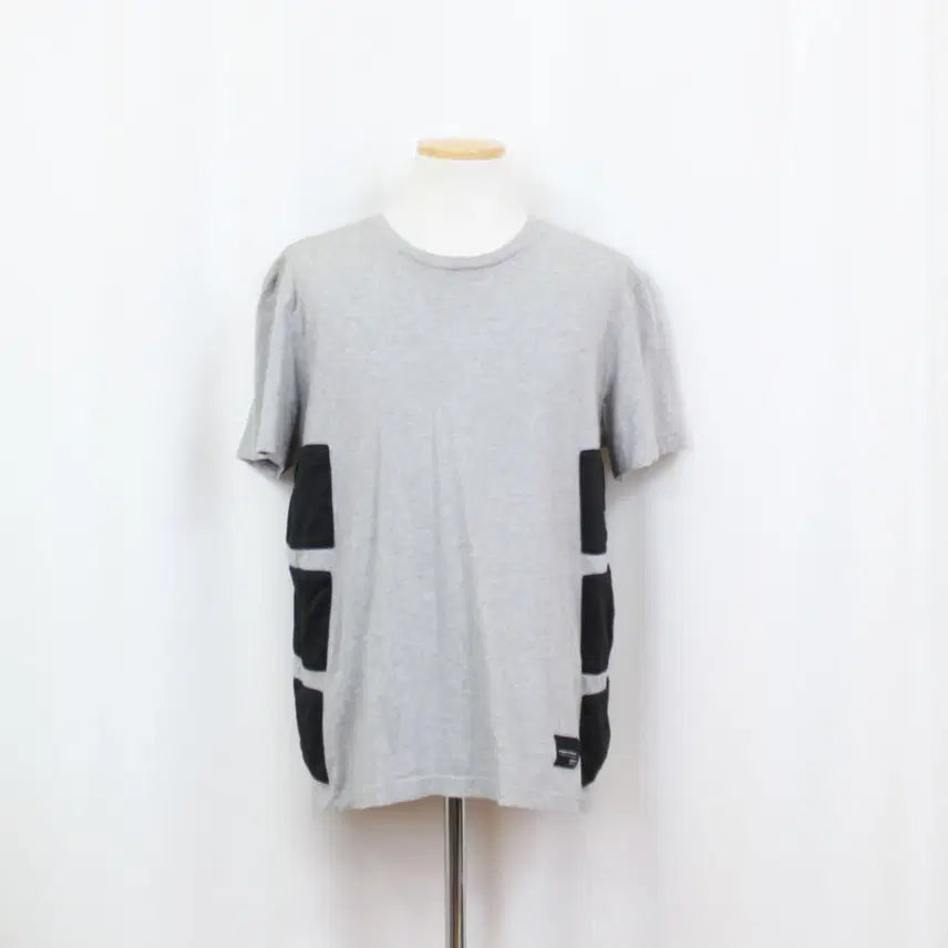 [BUNJANG] Adidas Men's Round Neck Short Sleeve T-Shirt (2XL) - Grey / [정품] 아디다스 남성 라운드넥 반팔 티셔츠 (2XL) 상상샵