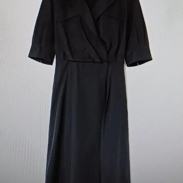 [BUNJANG] KUHO Linen Blend Open Collar Dress Size 2 (55) / KUHO 구호 린넨 블렌드 오픈 카라 원피스 2사이즈 55 여성