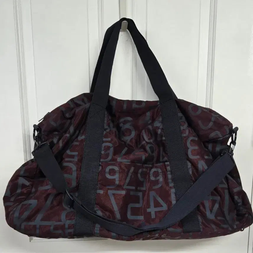 [BUNJANG] System Number Print Boston Bag Duffel Bag / 한섬 시스템 넘버프린트 보스턴백 더플백