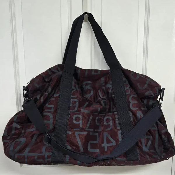 [BUNJANG] System Number Print Boston Bag Duffel Bag / 한섬 시스템 넘버프린트 보스턴백 더플백
