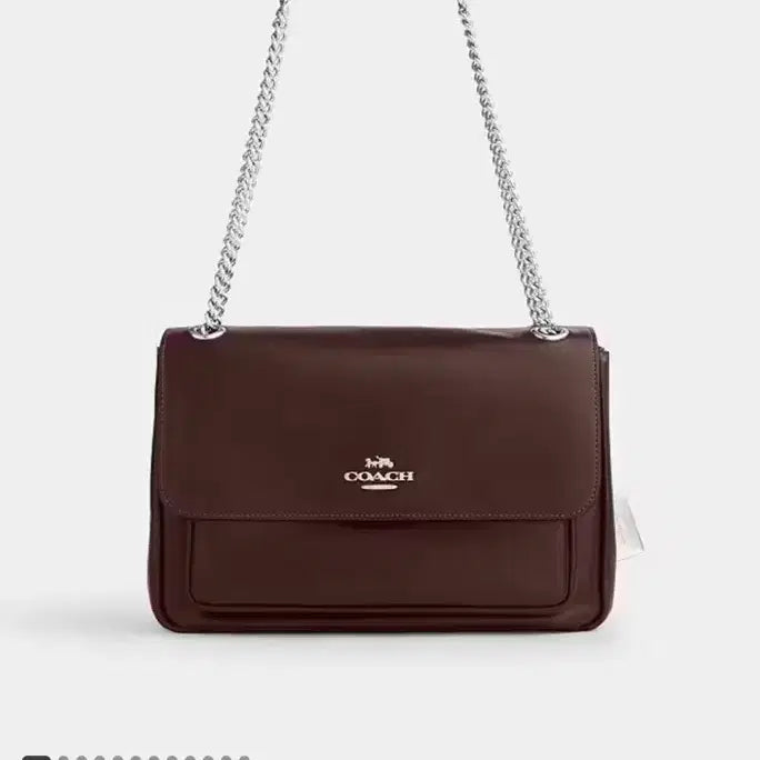 [BUNJANG] Coach Elodie Shoulder Bag Brown Chain Crossbody Bag / 코치 엘로디 숄더백 브라운 체인 크로스백