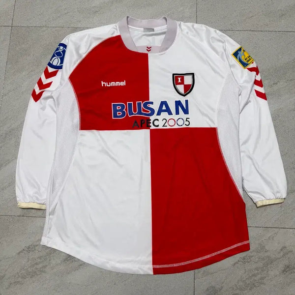 [BUNJANG] Hummel Busan IPark 2005 Long Sleeve Jersey / 험멜 부산아이파크 유니폼 긴팔티 저지 2005