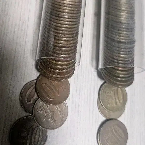 [BUNJANG] 1970 Copper and Brass 10 Won Coins Bundle Set (100 pcs) / 1970년 10주 적동,황동 50개씩 일괄
