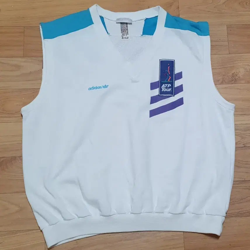 [BUNJANG] Adidas Vintage ATP Tennis Vest Tour Retro Collection / 아디다스 빈티지 ATP 테니스 베스트 투어 레트로 컬넥션 구제