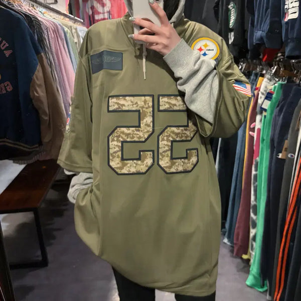 [BUNJANG] Nike x NFL Pittsburgh Steelers Military Football Jersey Khaki / [IM] NIKE x NFL 피츠버그 스틸러스 밀리터리 풋볼 져지 카키