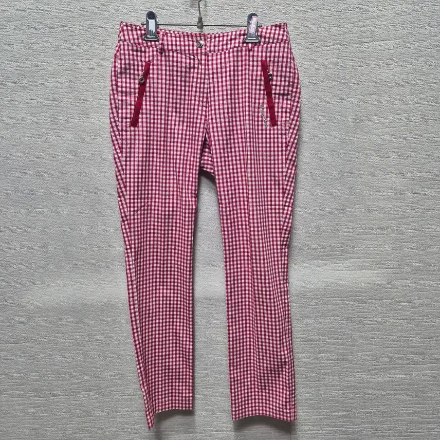 [BUNJANG] Women's Checked Trousers / 자406 체크 바지