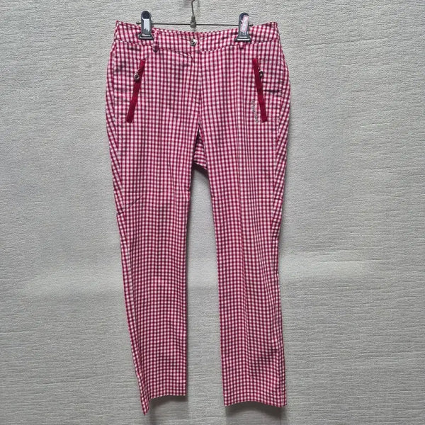 [BUNJANG] Women's Checked Trousers / 자406 체크 바지