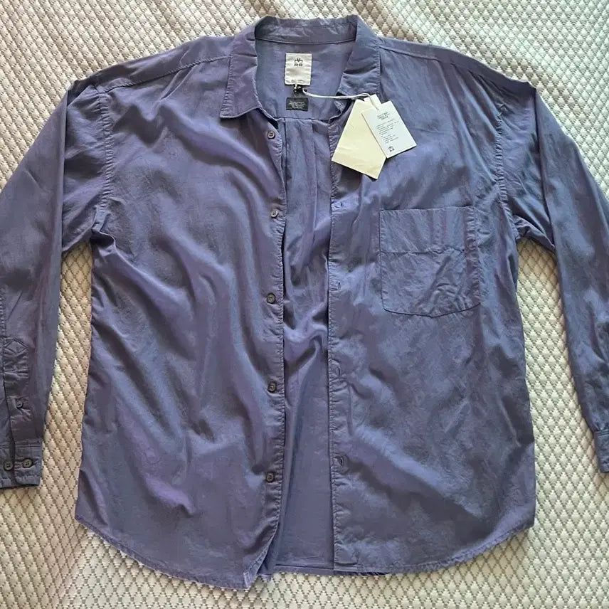 [BUNJANG] Polyteru Tenco Loosed Shirts 2.0 Dyed Blue / [3] 폴리테루 텐코 루즈드 셔츠 2.0 다이드 블루