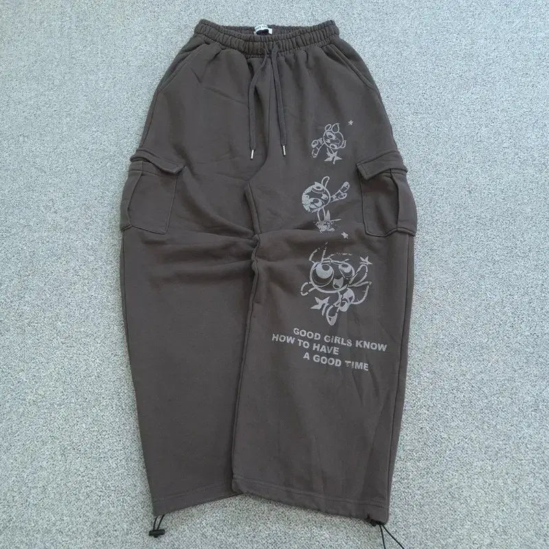 [BUNJANG] Fancy Club Powerpuff Girls Sweatpants / 팬시클럽 파워퍼프걸 운동바지 | 0720B46