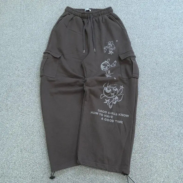 [BUNJANG] Fancy Club Powerpuff Girls Sweatpants / 팬시클럽 파워퍼프걸 운동바지 | 0720B46
