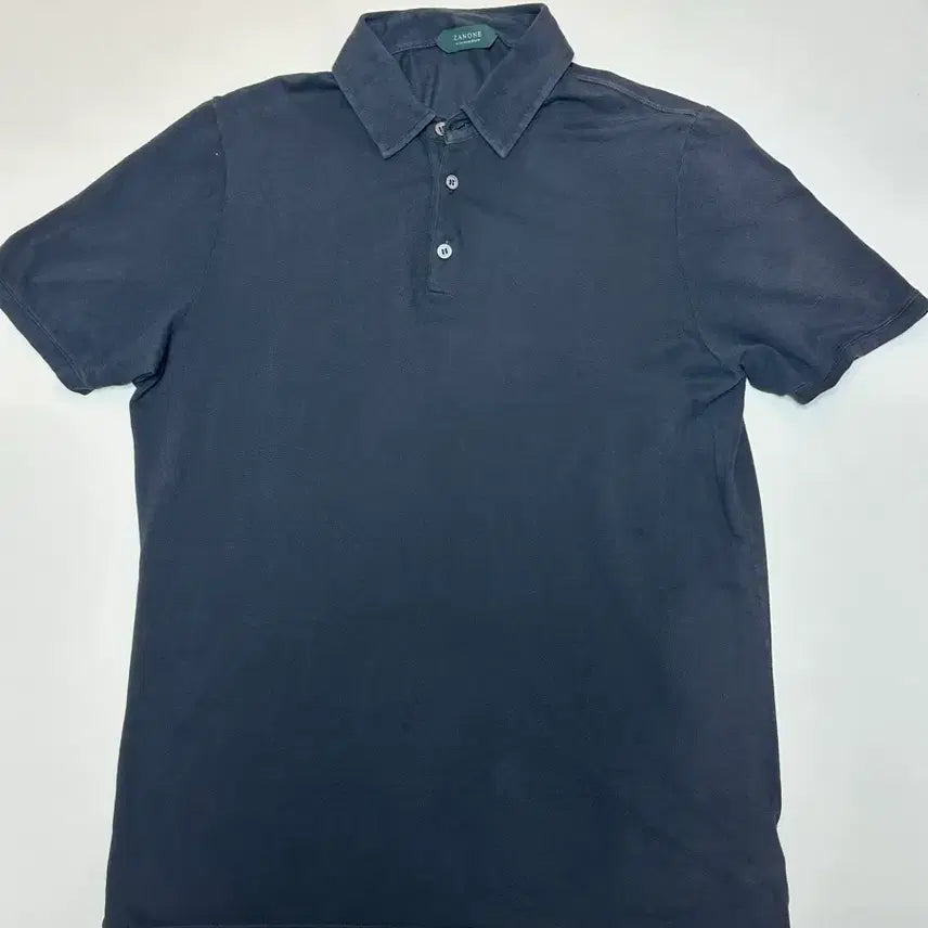 [BUNJANG] Zanone Black Cotton Pique T-Shirt Size 50 / 자노네 블랙 코튼 피케티 블랙 50사이즈