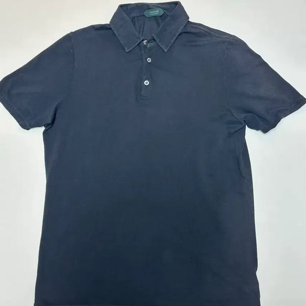 [BUNJANG] Zanone Black Cotton Pique T-Shirt Size 50 / 자노네 블랙 코튼 피케티 블랙 50사이즈