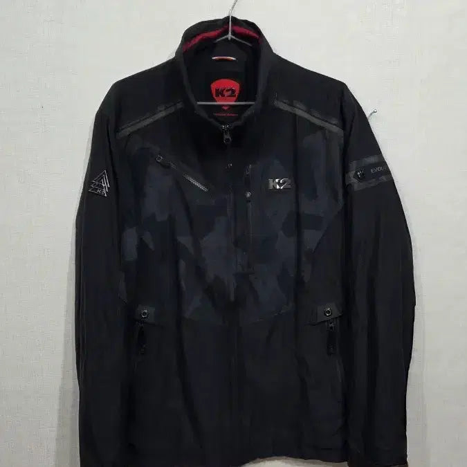 [BUNJANG] K2 Men's Camouflage Zip-Up Jacket Black / K2 남성 카모플라쥬 집업 자켓 블랙
