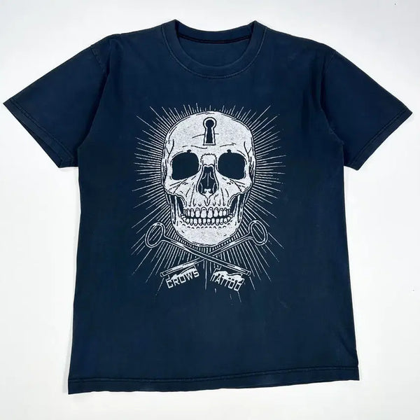 [BUNJANG] VTG Skull Print Short Sleeve T-Shirt - Large / (L) VTG 빈티지 해골 프린팅 반팔티
