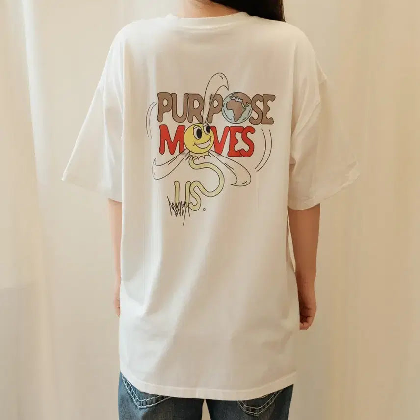 [BUNJANG] Nike Printed Logo Loose Fit T-Shirt White L / 나이키 프린팅 로고 루즈핏 반팔 티셔츠 화이트 L