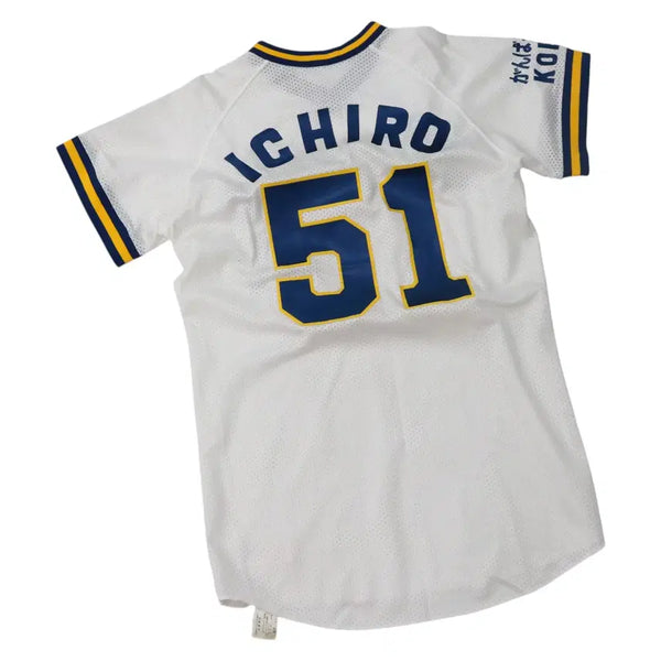 [BUNJANG] Mizuno Ichiro #51 Orix BlueWave Vintage Mesh Baseball Jersey / 미즈노 오릭스 블루웨이브 이치로 51번 빈티지 메쉬 야구 유니폼