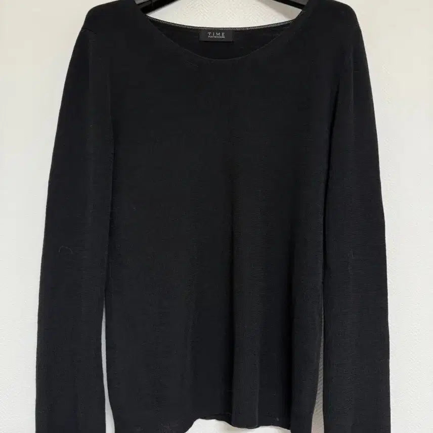 [BUNJANG] Time Black Knit / 타임 블랙 니트