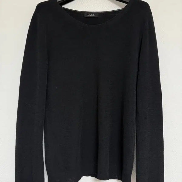 [BUNJANG] Time Black Knit / 타임 블랙 니트