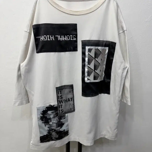 [BUNJANG] System Homme Graphic Oversized T-Shirt / 정품) 시스템옴므 한섬 오버핏 그래픽 반팔티 95