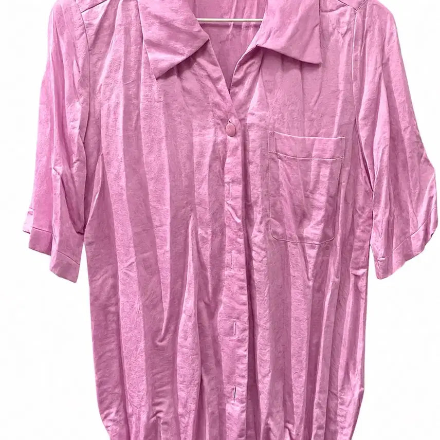 [BUNJANG] Yours Retail Pink Silk-like Blouse / 잇미샤 핑크 여성 블라우스