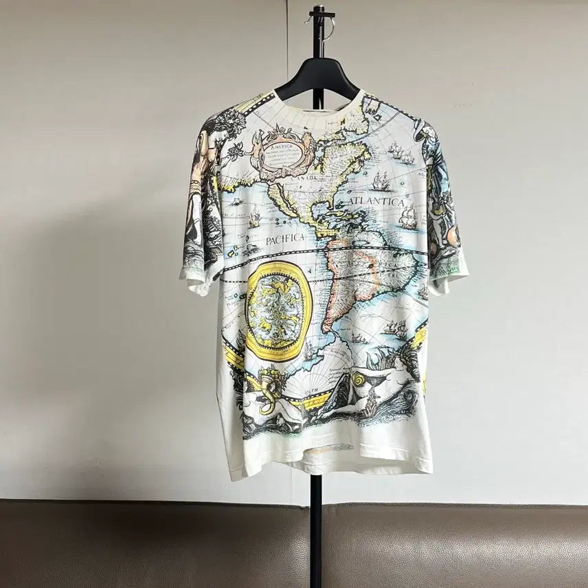[BUNJANG] Vintage Blumap Short Sleeve T-Shirt / 빈티지 블루맵 반팔 티셔츠