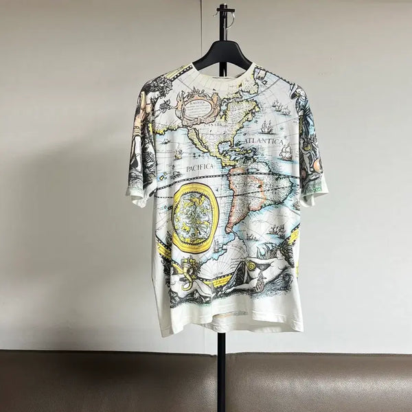 [BUNJANG] Vintage Blumap Short Sleeve T-Shirt / 빈티지 블루맵 반팔 티셔츠
