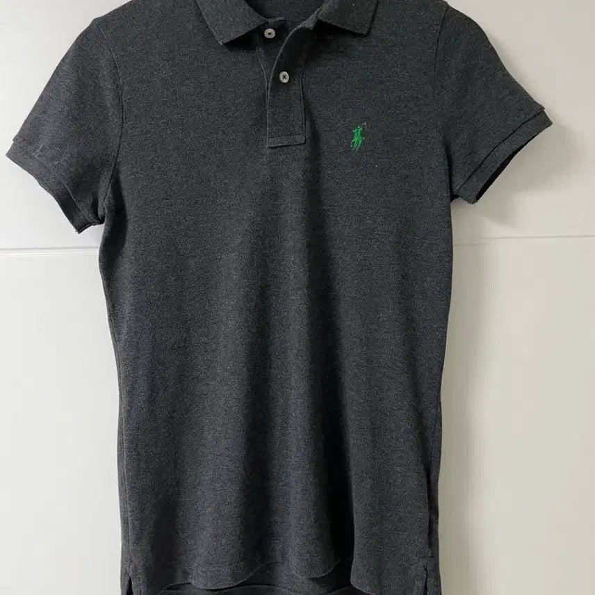 [BUNJANG] Polo Ralph Lauren Men's Basic PK Collar T-Shirt (Charcoal, Size M) / 폴로 랄프로렌 카라티 반팔