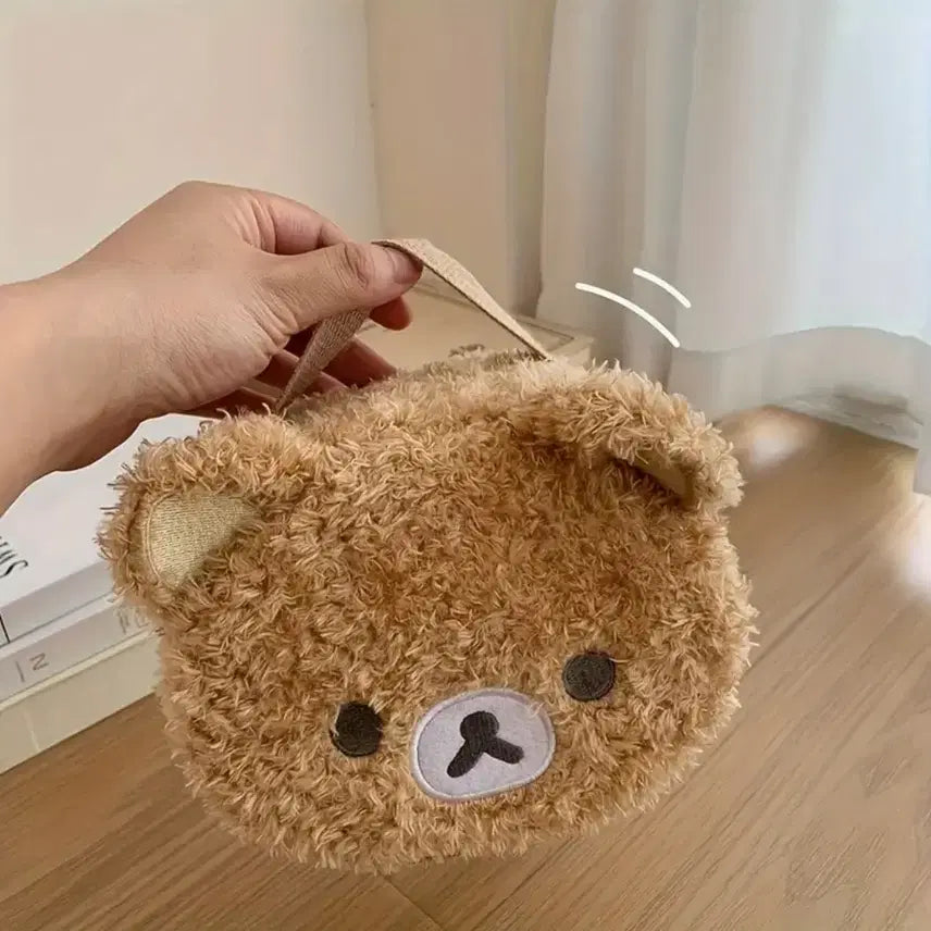 [BUNJANG] Rilakkuma Fuzzy Cosmetic Pouch / [새상품] 리락쿠마 화장품 파우치