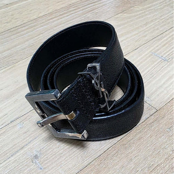 [BUNJANG] Saint Laurent Genuine Leather Belt / 생로랑 정품 가죽 벨트