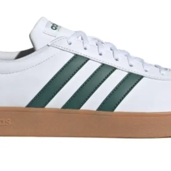 [BUNJANG] Adidas VL Court Base 255 White Green Sneakers / 아디다스 VL코트베이스 255