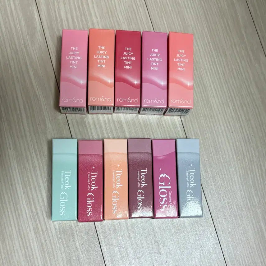 [BUNJANG] Rom&nd Juicy Lasting Tint Mini & Color Gloss Mini Lip Tint Set (11 Shades) / 새상품 롬앤 쥬시래스팅 틴트 미니+컬러글로스 미니 립틴트 11종