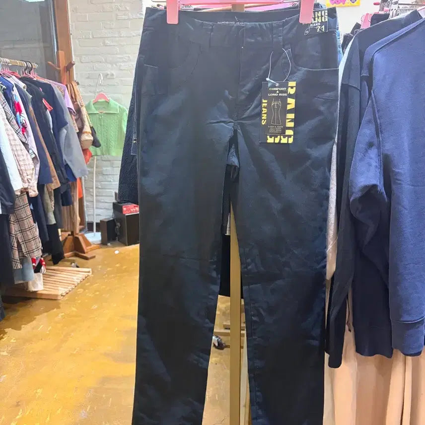 [BUNJANG] Bangbang Jeans Black Cotton Pants / 뱅뱅진스 검정색 면바지