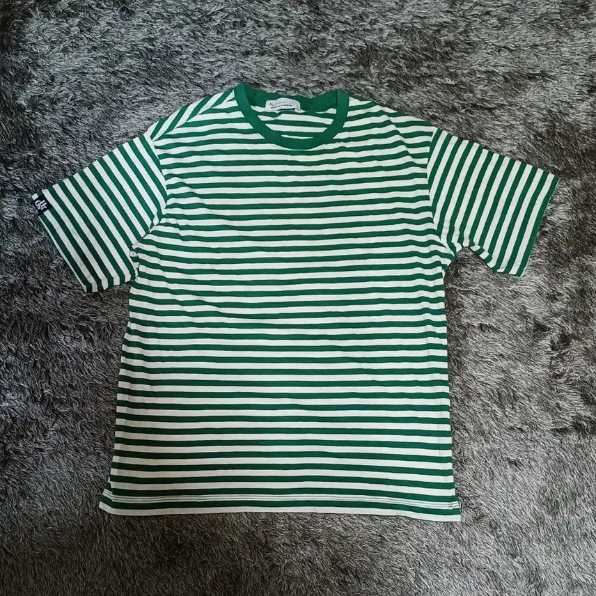 [BUNJANG] Hang Ten Striped Short Sleeve T-Shirt Size L / 행텐 스트라이프 반팔 티셔츠 100 L
