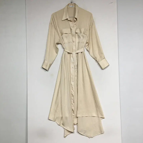 [BUNJANG] Theilma Belted Satin Dress / theilma 더일마 벨티드 새틴 원피스 F
