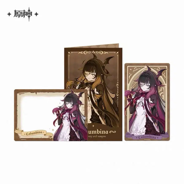[BUNJANG] Genshin Impact Official Troupe Series Card Set (4 Types) / [예약공구] 원신 공식 극단 시리즈 카드 세트 4종 콜롬비나 등