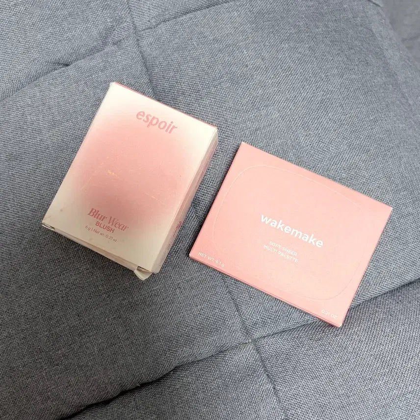 [BUNJANG] WAKEMAKE Peach Flush Palette & espoir Cream Soda Blush / 웨이크메이크 피치플러시 팔레트, 에스쁘아 블러셔 크림쏠라