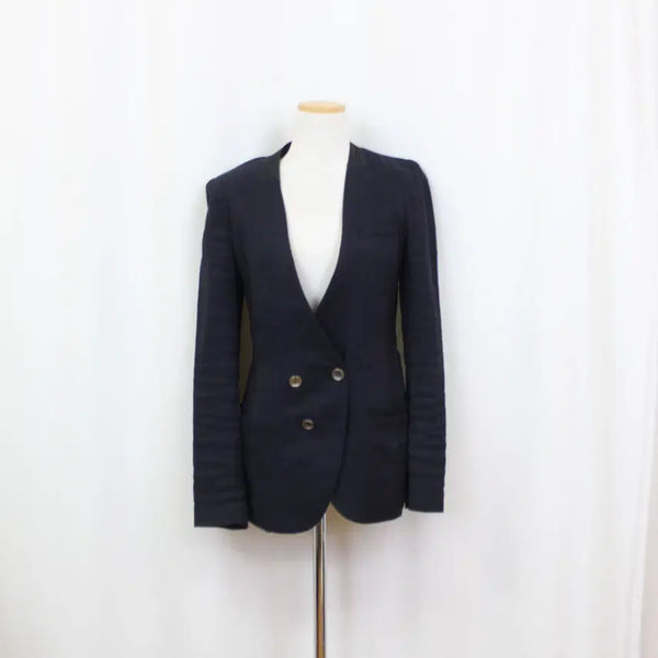[BUNJANG] O'2nd Women's Linen Blend Jewel Jacket Navy / [정품] 오즈세컨 여성 린넨 주얼 자켓 (1size) 상상샵