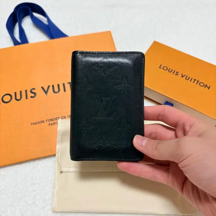 [BUNJANG] Louis Vuitton Shadow Monogram Card Holder / 루이비통 쉐도우 모노그램 카드지갑