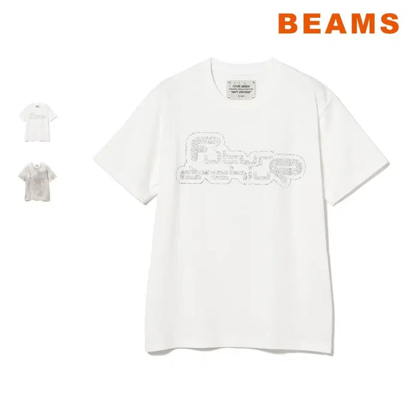 [BUNJANG] BEAMS Asahi SuperDry Future Archive Print Short Sleeve T-Shirt / 빔즈 아사히나 퓨처아카이브 프린트 반팔 티셔츠