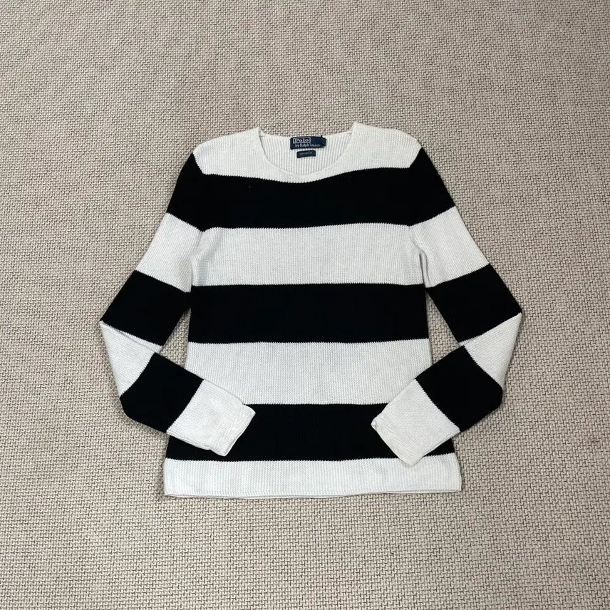 [BUNJANG] Polo Ralph Lauren Women's Striped Knit Top Size S / S 폴로 랄프로렌 여성 스트라이프 니트 N.8580