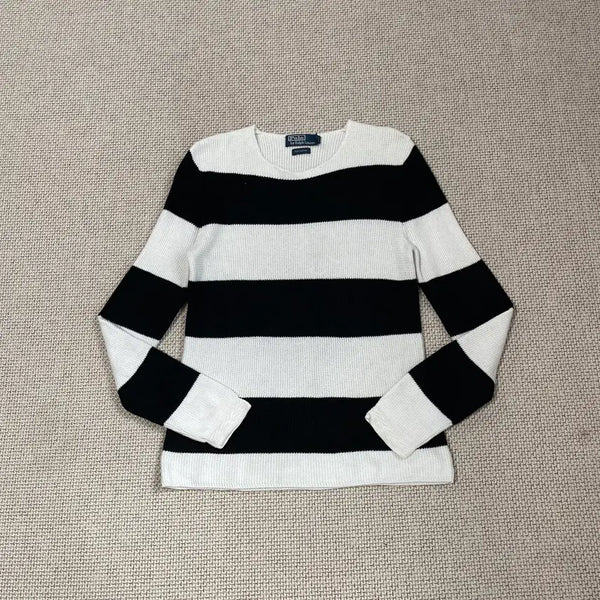 [BUNJANG] Polo Ralph Lauren Women's Striped Knit Top Size S / S 폴로 랄프로렌 여성 스트라이프 니트 N.8580
