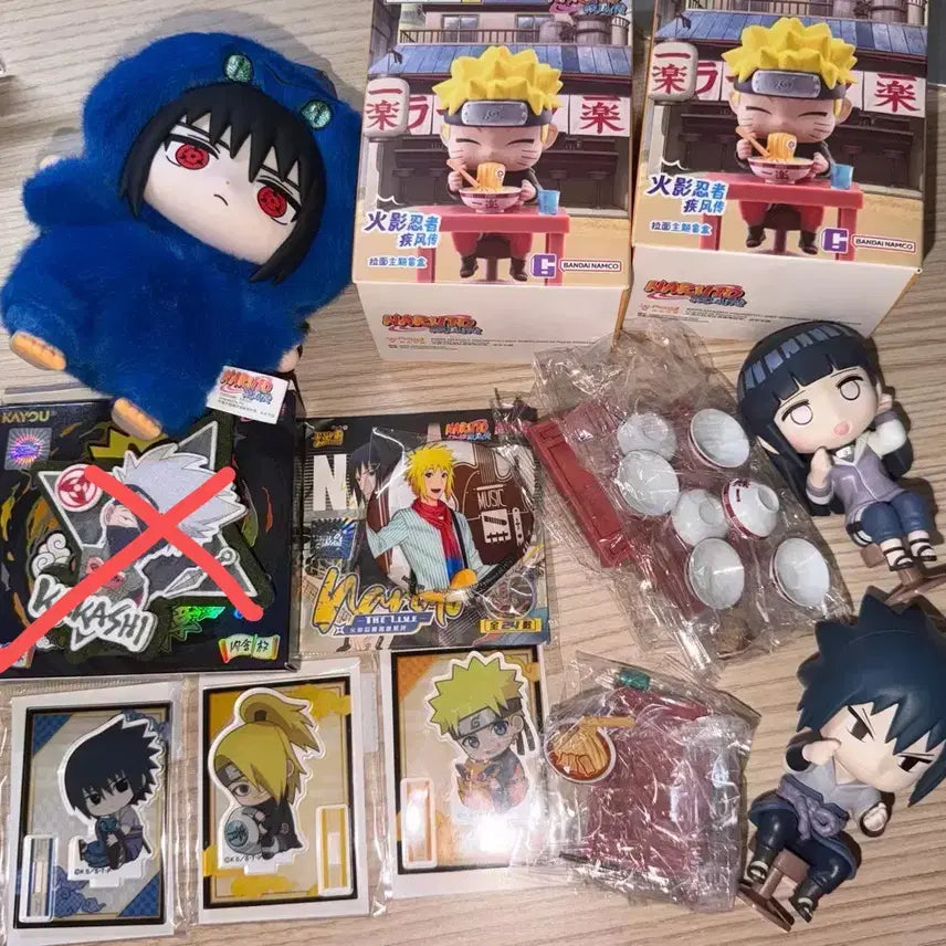 [BUNJANG] Naruto Nabubu Acrylic Stand & Figure Set / 나루토 나부부 탑토이 일락라멘 뱃지 아크릴 스탠드 피규어 누이 쿠지 사스케 데이다라 카카시 미나토 히나타