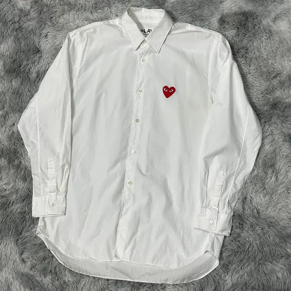 [BUNJANG] Comme des Garçons White Shirt L / 꼼데가르송 화이트 셔츠