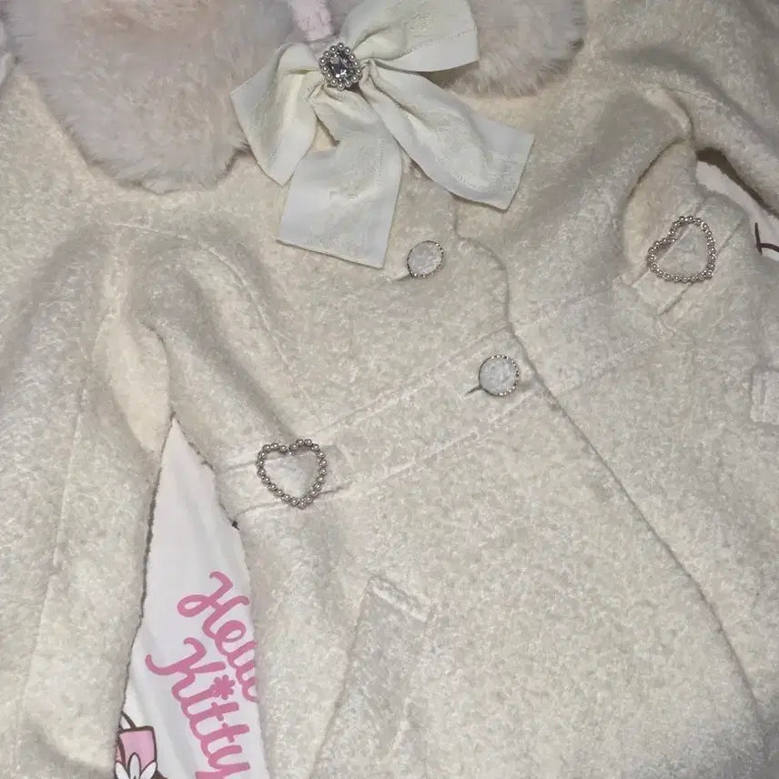 [BUNJANG] Liz Lisa A-Line Heart Buckle Coat / 양산형 지뢰계 리즈리사 A라인 하트버클 코트
